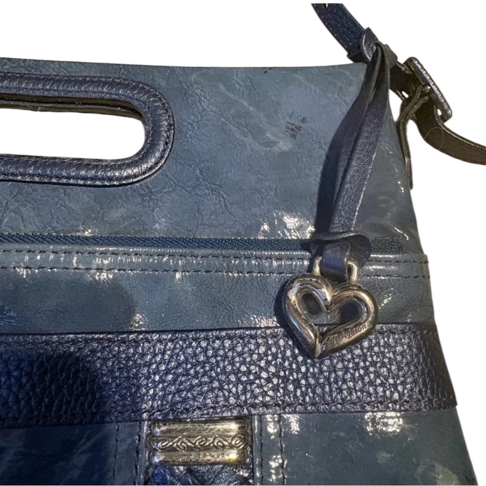 Brighton covetable top handle messenger Blue Handbag purse - Picture 5 of 7